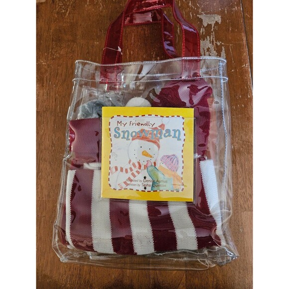 Friendly Snowman Set, Book, Bag, Snowman Accessories New Frosty the Snowman Kit - Picture 1 of 6